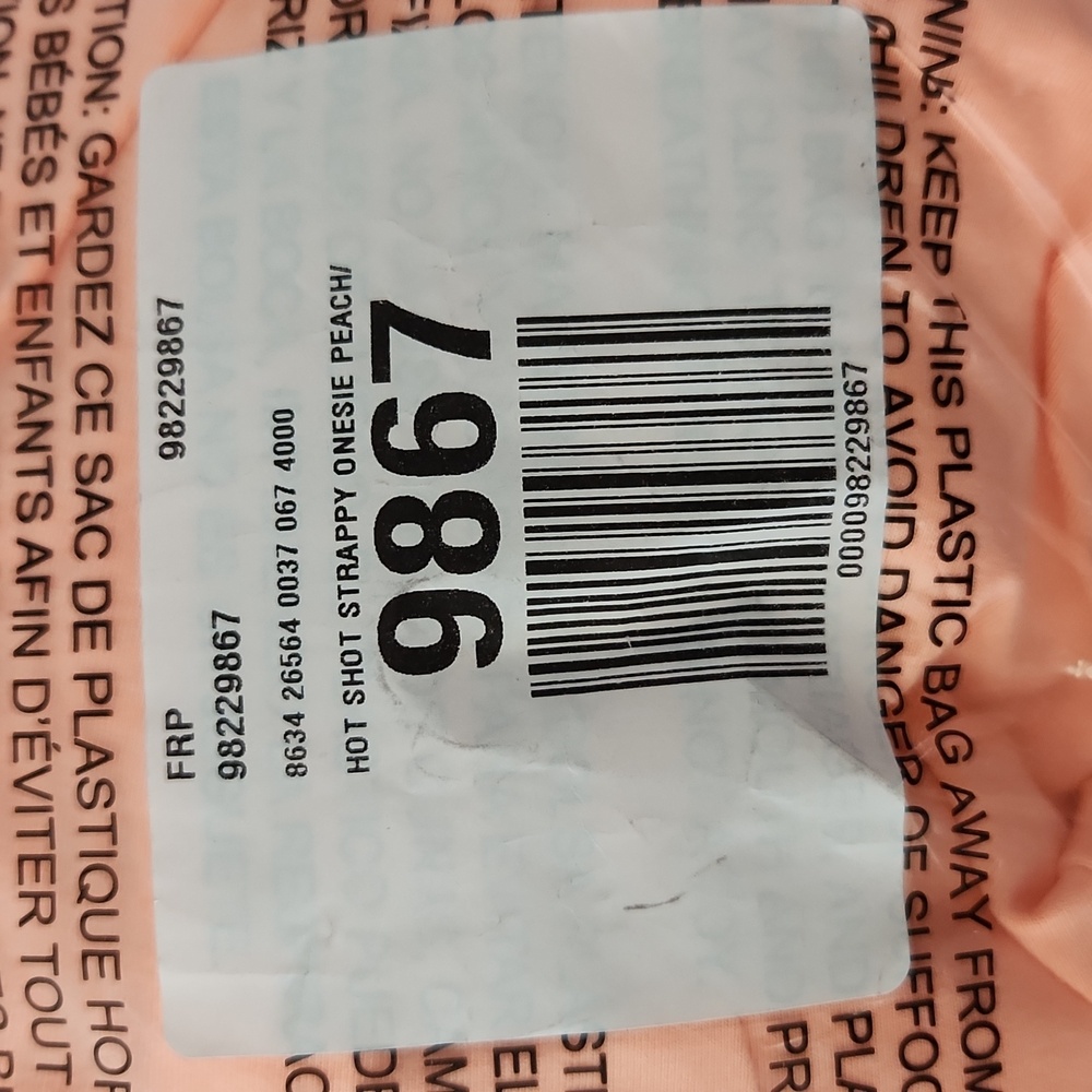 New Free People Hot Shot Strappy Onesie XS Orange Peach Jumpsuit FP Movement NWT - Picture 14 of 14